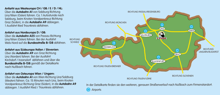 Karte Österreich